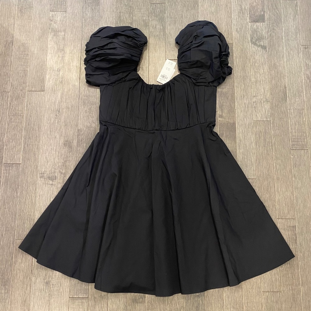 NWT Abercrombie & Fitch Ruched Puff Sleeve Mini Dress